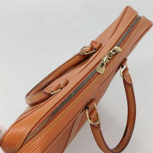 LOUIS VUITTON Epi Porte Documents Voyage Bag Zipangu Gold M54478 LV Auth 132581B - Picture 7 of 16